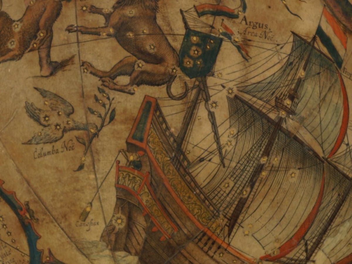 Celestial chart of Argo Navis, the ship among the stars, 1602